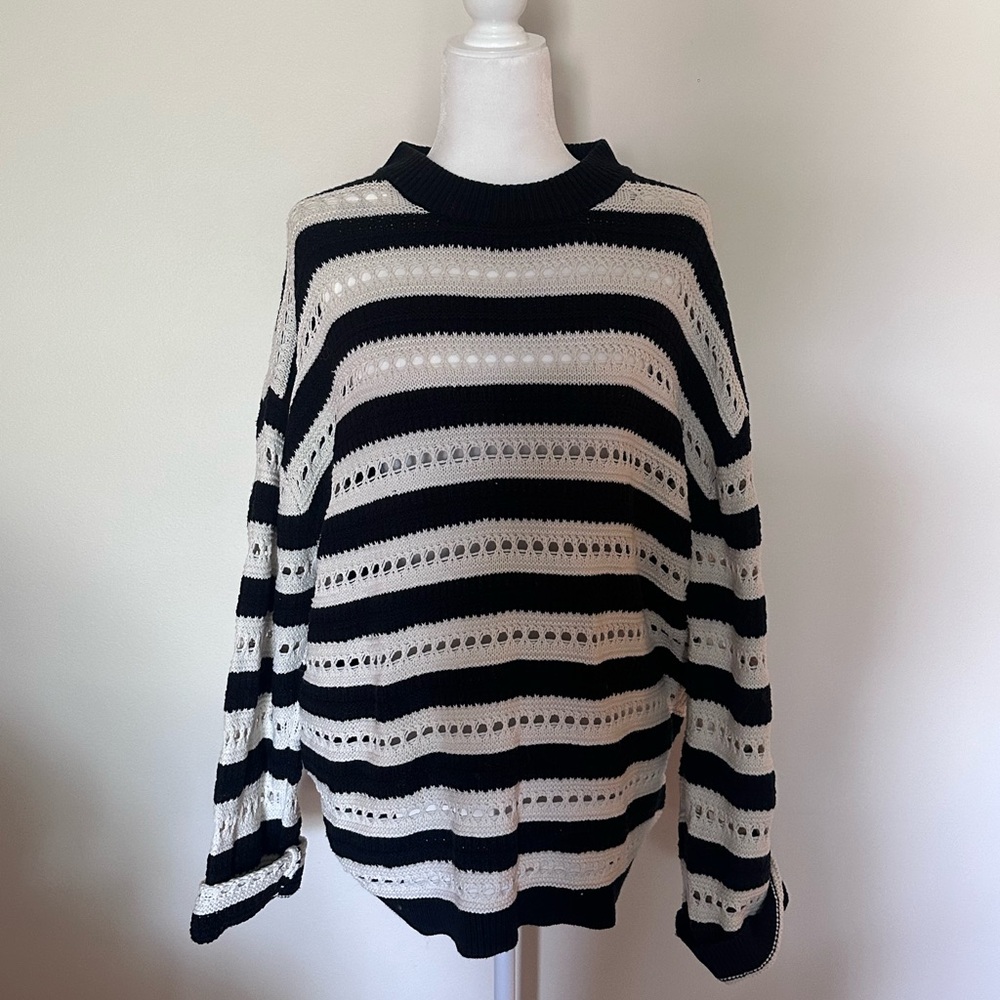 H&M oversized striped sweater